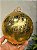 BOLA DECORADA CRAQUELADA DOURADA 15CM - Imagem 2