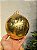 BOLA DECORADA CRAQUELADA DOURADA 15CM - Imagem 4