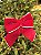 LAÇO VELUDO VERMELHO COM BORDA POMPOM 30X30CM - Imagem 2