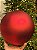 BOLA TRADICIONAL VERMELHA FOSCA 25CM - Imagem 2