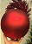 BOLA TRADICIONAL VERMELHA FOSCA 25CM - Imagem 1