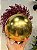 BOLA TRADICIONAL DOURADA BRILHANTE 20CM - Imagem 2