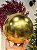 BOLA TRADICIONAL DOURADA BRILHANTE 20CM - Imagem 1
