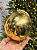 BOLA TRADICIONAL DOURADA BRILHANTE 15CM - Imagem 1