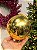 BOLA TRADICIONAL DOURADA BRILHANTE 15CM - Imagem 4