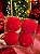 BOLA VERMELHA VELUDO FLOCADA 10CM COM 4 UNIDADES - PRÉ VENDA 2026 - Imagem 2