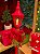POSTE DECORATIVO COM LAÇO E LED VERMELHO 46,5CM - PRÉ VENDA 2026 - Imagem 4