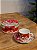 XÍCARA COM PIRES DECORADO GINGERBREAD COM CAIXA DE PRESENTE - Imagem 2