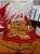PAPAI NOEL SENTADO COM SUETER DE GINGERBREAD 60CM - Imagem 4