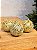 BOLA DOURADA TRABALHADA 10CM COM 3 UNIDADES - Imagem 1