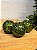 BOLA TRABALHADA VERDE 10CM COM 3 UNIDADES - Imagem 1