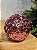 BOLA TRABALHADA ROSA 10CM COM 3 UNIDADES - Imagem 2