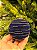 BOLA VELUDO AZUL TRABALHADA 10CM COM 3 UNIDADES - Imagem 4