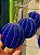 BOLA VELUDO AZUL TRABALHADA 10CM COM 3 UNIDADES - PRÉ VENDA 2026 - Imagem 1