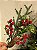 GALHO DECORATIVO BERRY COM PINHA 42CM - Imagem 1