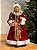 MAMÃE NOEL EM PÉ VERDE E VERMELHA 45CM - Imagem 1