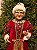 MAMÃE NOEL EM PÉ VERMELHA E VERDE 110CM - Imagem 5