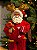 PAPAI NOEL COLECIONÁVEL DE PIJAMA TRICÔ 30CM - Imagem 2