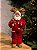 PAPAI NOEL COLECIONÁVEL DE PIJAMA TRICÔ 30CM - Imagem 1