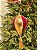 PENDENTE DECORADO BALÃO VERMELHO E DOURADO 30CM - Imagem 1