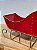 TRENO EM METAL VERMELHO COM DOURADO 80CM - Imagem 7
