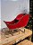 TRENO EM METAL VERMELHO COM DOURADO 80CM - Imagem 1