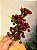 GALHO DECORATIVO FOLHAS COM BERRY VERMELHO 35CM - Imagem 1