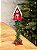 POSTE CASINHA DE PASSAROS VERMELHA NATALINA 18CM - Imagem 3