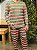 PIJAMA NATALINO VERMELHO E VERDE RENAS TAMANHO G - Imagem 1