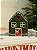 CASA CERÂMICA VERDE DECORADA PORTA VELA 11CM - Imagem 1