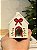 CASA CERÂMICA BRANCA DECORADA PORTA VELA 8CM - Imagem 4