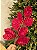 GALHO COM FOLHAS EM VELUDO VERMELHO 75CM - Imagem 2
