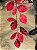 GALHO COM FOLHAS EM VELUDO VERMELHO 160CM - Imagem 3