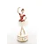 BAILARINA COM CORSET BRANCO E VERMELHO 29CM - Imagem 1