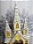CATEDRAL NATALINA COM GLOBO MUSICAL CORAL COM LED 41CM - Imagem 5