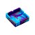 Cinzeiro Quadrado Squadafum -  Mix Roxo Azul Cinza - Imagem 1
