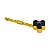 Pipe de Metal Giratório (Magnético) - Dourado Preto - Imagem 1