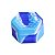 Slick Container Colméia 26 ml - Azul Escuro Branco Azul Claro - Imagem 1