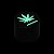 Dichavador de Metal Hemp Leaf Amsterdam - Preto - Imagem 2