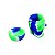 Slick Container Caveira 15 ml - Verde Branco Azul - Imagem 2