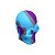 Slick Container Caveira 15 ml - Roxo Cinza Azul - Imagem 1