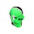 Slick Container Caveira 15 ml - Preto Branco Verde - Imagem 1