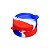 Slick Container com Divisória 10 ml - Vermelho Branco Azul - Imagem 1