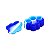 Slick Container Nuvem com Divisória 22 ml - Branco Azul - Imagem 2