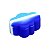 Slick Container Nuvem com Divisória 22 ml - Branco Azul - Imagem 1