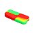 Slick Container Slim com Divisória 12,5 ml - Vermelho Amarelo Verde - Imagem 1