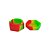 Slick Container Hexágono Na Boa 26 ml - Vermelho Amarelo Verde - Imagem 2