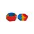 Slick Container Hexágono Na Boa 26 ml - Vermelho Amarelo Azul - Imagem 2