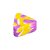 Slick Container Triangular OG Squadafum - Mix Rosa Amarelo Branco - Imagem 1