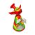 Bong de Vidro e Silicone Baby Yoda (Grogu)- Mix Amarelo Verde Vermelho - Imagem 1